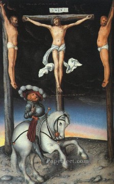  anciano Pintura al %c3%b3leo - La crucifixión con el centurión converso Lucas Cranach el Viejo